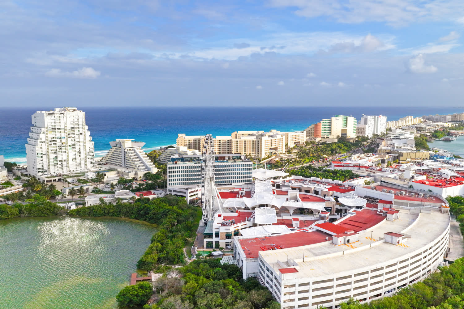 The Hotel Zone and the bay