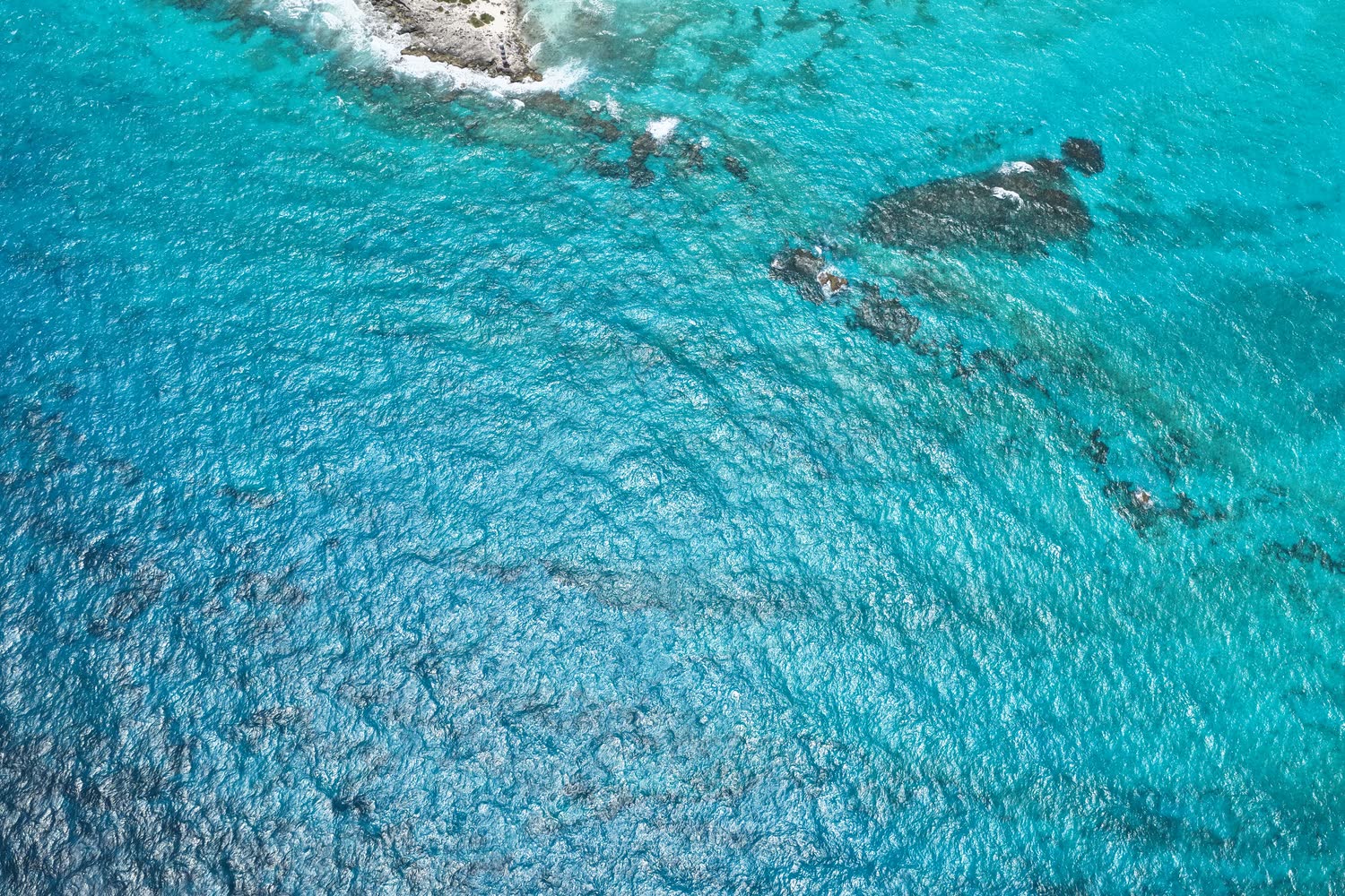 Reef waters off the coast